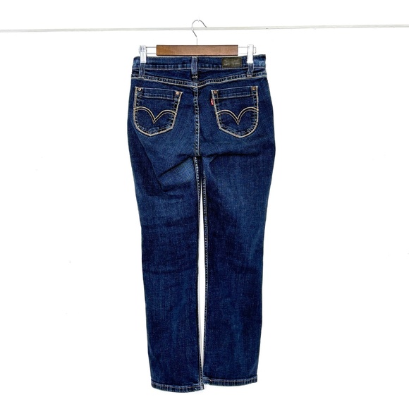 Levi’s 529 Curvy Bootcut Jeans Women’s Dark Wash Denim Mid Rise W29 L30 - Picture 2 of 6